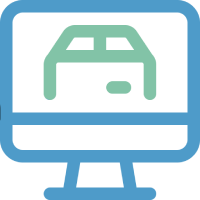 icon of desktop illustrating real-time tracking